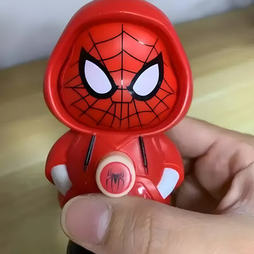 Spider Face Changing Keychain – 3 Expression Mood Toy | Superhero Cartoon Bag & Key Accessory