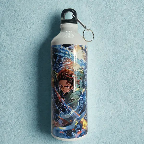 Epic Water Warrior Sipper Bottle – Demon Slayer Edition Animmantra
