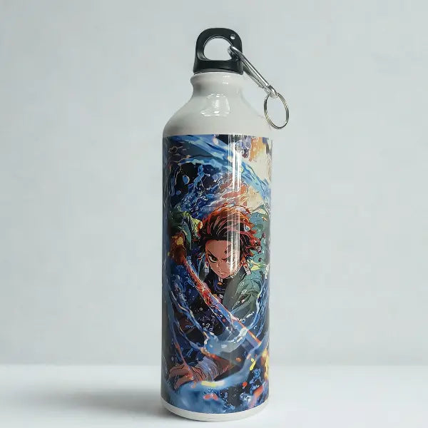 Epic Water Warrior Sipper Bottle – Demon Slayer Edition Animmantra