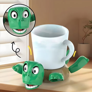 Funny Turtle Expression Changing Coaster – Cute & Interactive Cup Holder