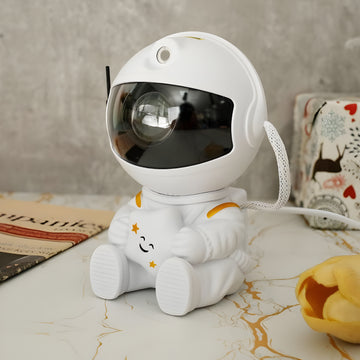 Astronaut Galaxy Projector Lamp – LED Starry Sky Night Light with Remote & Adjustable Head
