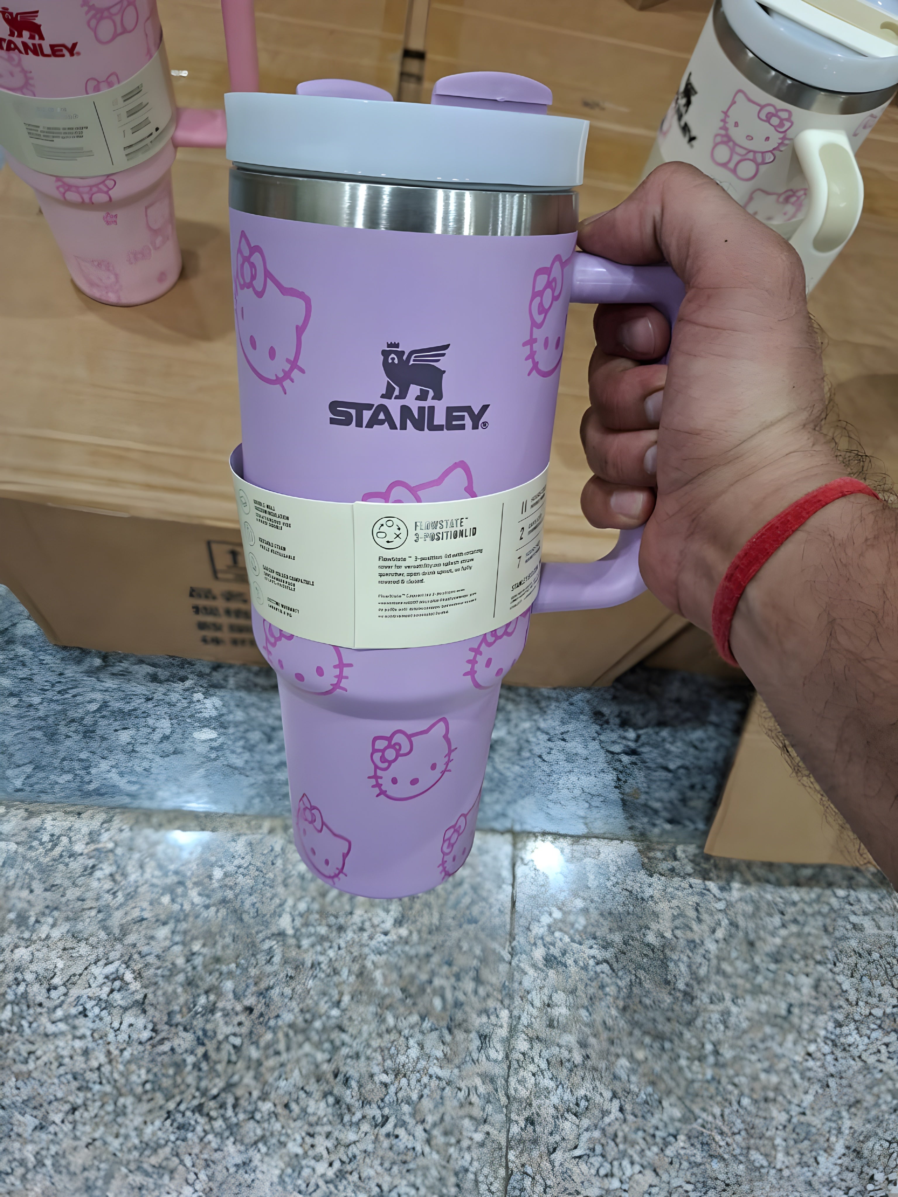 Stanley Hello Kitty Tumbler 1200ml – Premium Leakproof Mug with Handle