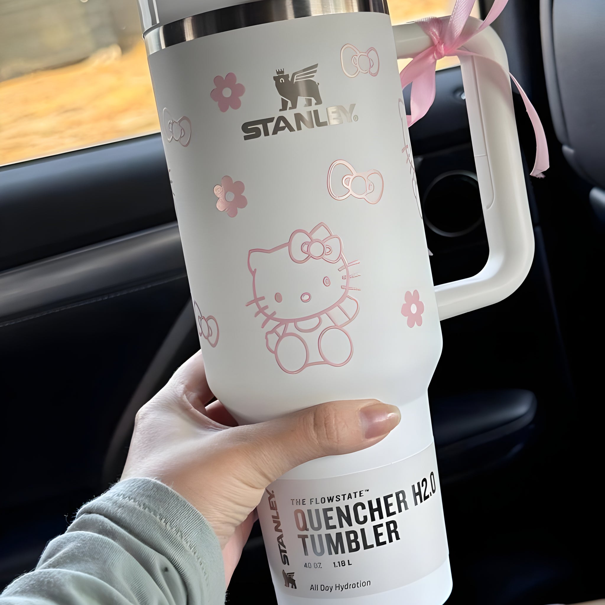 Stanley Hello Kitty Tumbler 1200ml – Premium Leakproof Mug with Handle