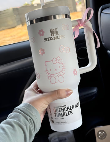 Stanley Hello Kitty Tumbler 1200ml – Premium Leakproof Mug with Handle