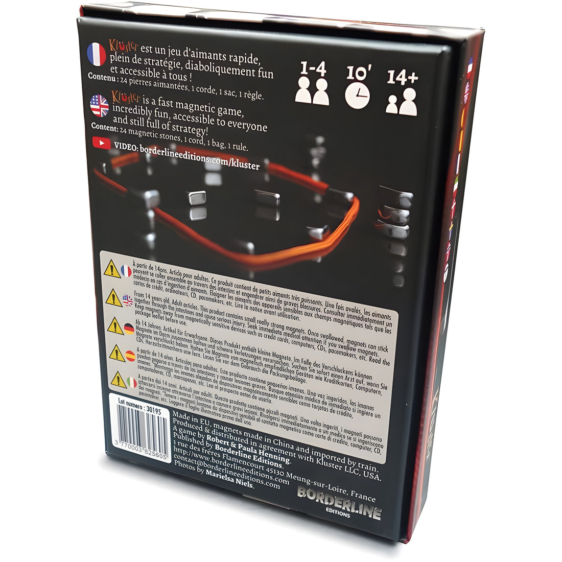 Kluster Magnetic Strategy Game – Fun Family & Party Game with Magnetic Stones