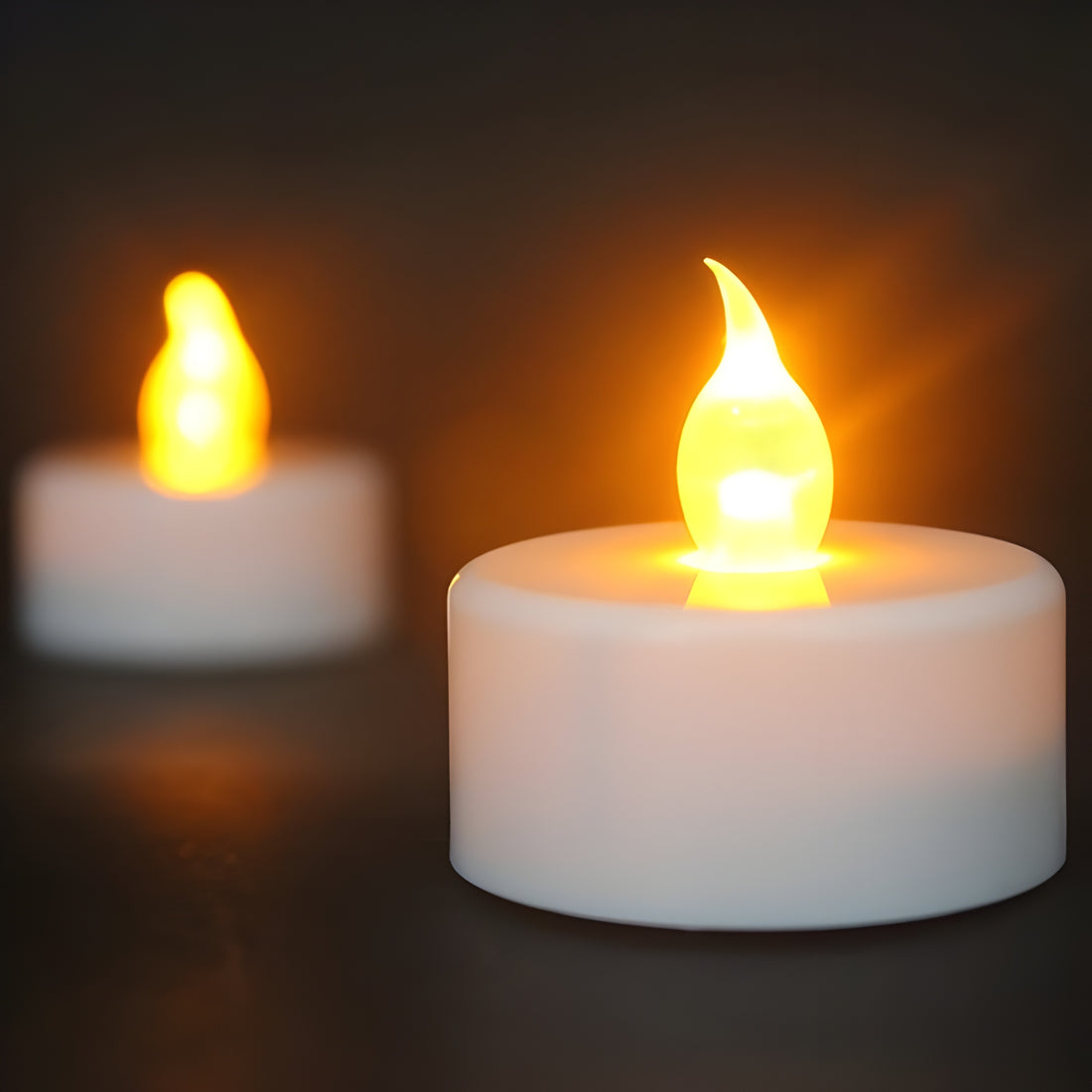 Pack of 6 LED Light Candles – Flameless Decorative Lights for Home & Festivals