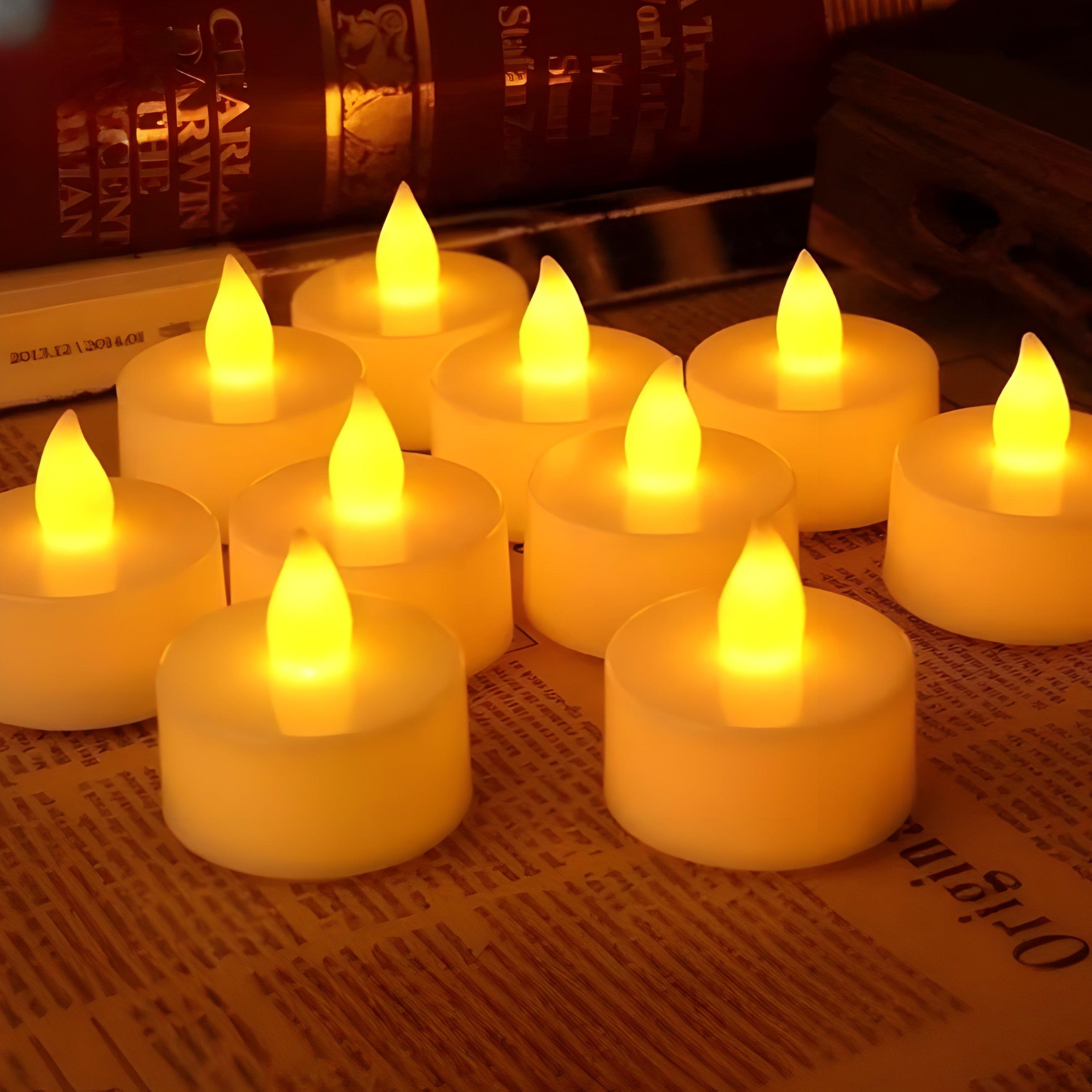 Pack of 6 LED Light Candles – Flameless Decorative Lights for Home & Festivals