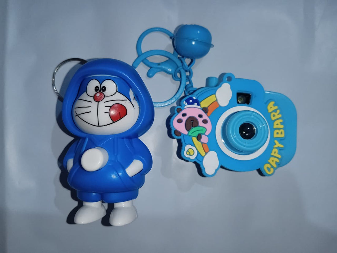 Buy 2 Cute Cartoon Camera Keychain + Doraemon Keychain – Toy for Kids & Gift