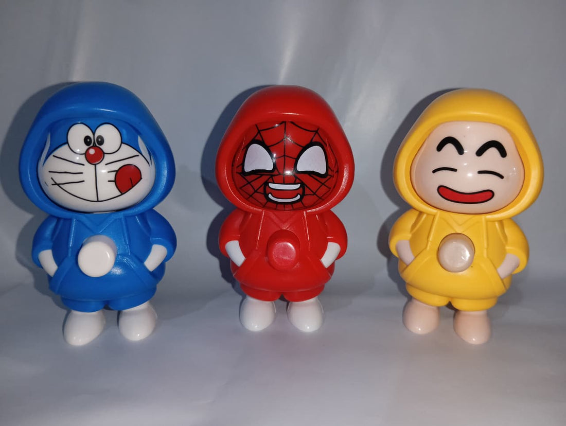 Buy 3 Face Changing Keychain – 3 Expression Fun Cartoon Toy | Yellow Hooded Collectible Bag & Key Accessory